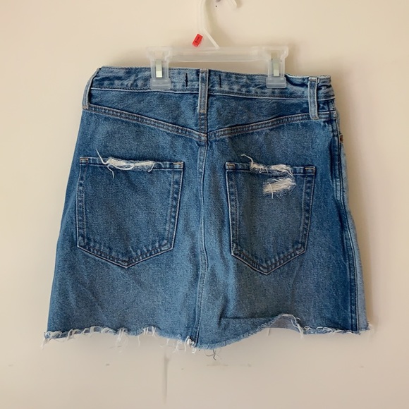 Two toned Abicrombe and Fitch mini denim skirt - Picture 2 of 4